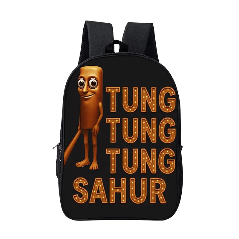 Italian Brainrot Children Backpack Cartoon Anime Game School Bag for Boy Girls Durable and Softback for Books Bag