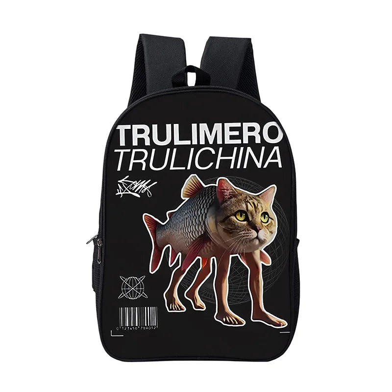 Italian Brainrot Children Backpack Cartoon Anime Game School Bag for Boy Girls Durable and Softback for Books Bag