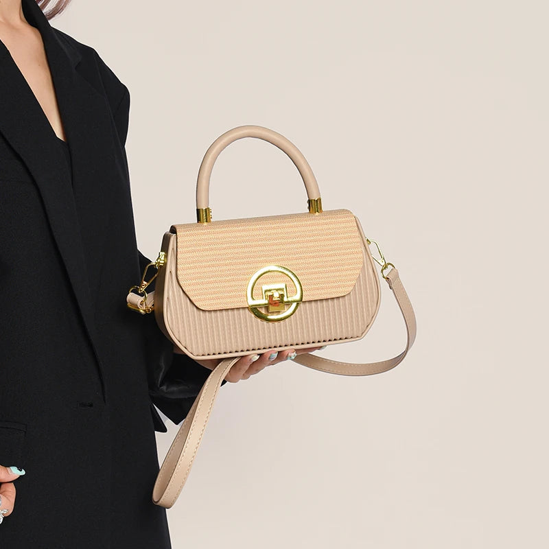 Elegant Leather Classic Tote Bag With Mini Clutch Style And Letter Logo For Best Superstar Show In Paris