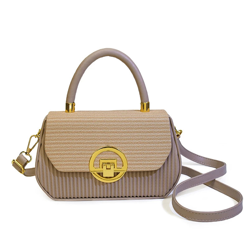 Elegant Leather Classic Tote Bag With Mini Clutch Style And Letter Logo For Best Superstar Show In Paris