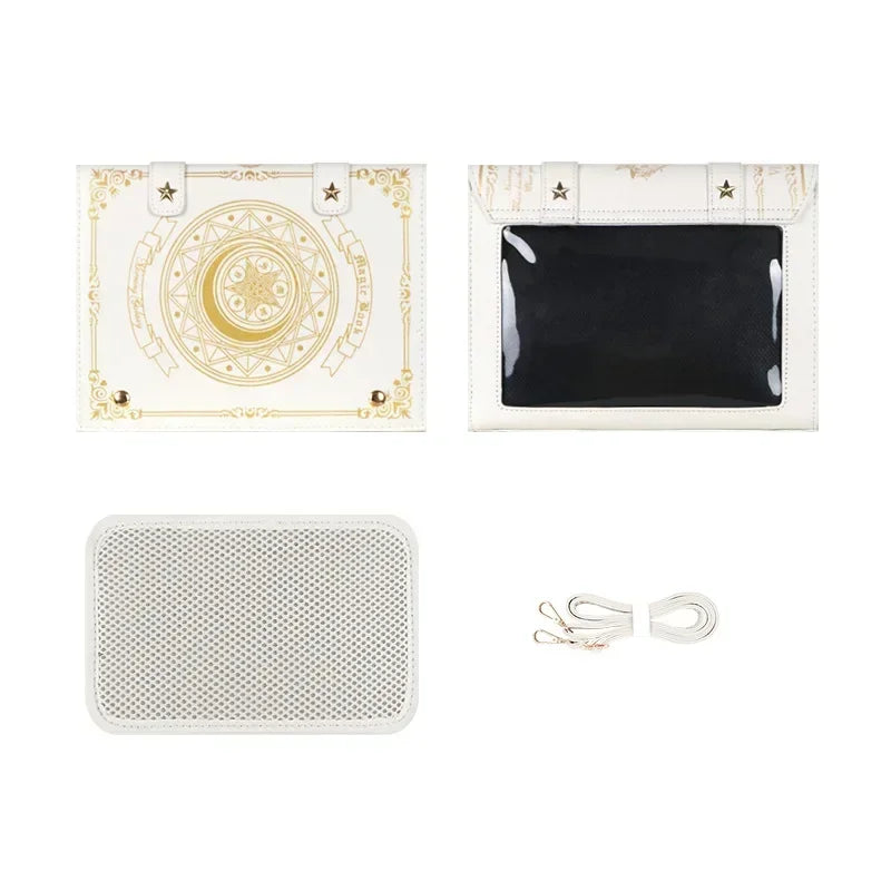 Lolita Y2K Star Moon Magic Book Shoulder Ita Bag  Women's Girls Gothic Vintage Mini Backpacks Fashion Cute Crossbody Handbags