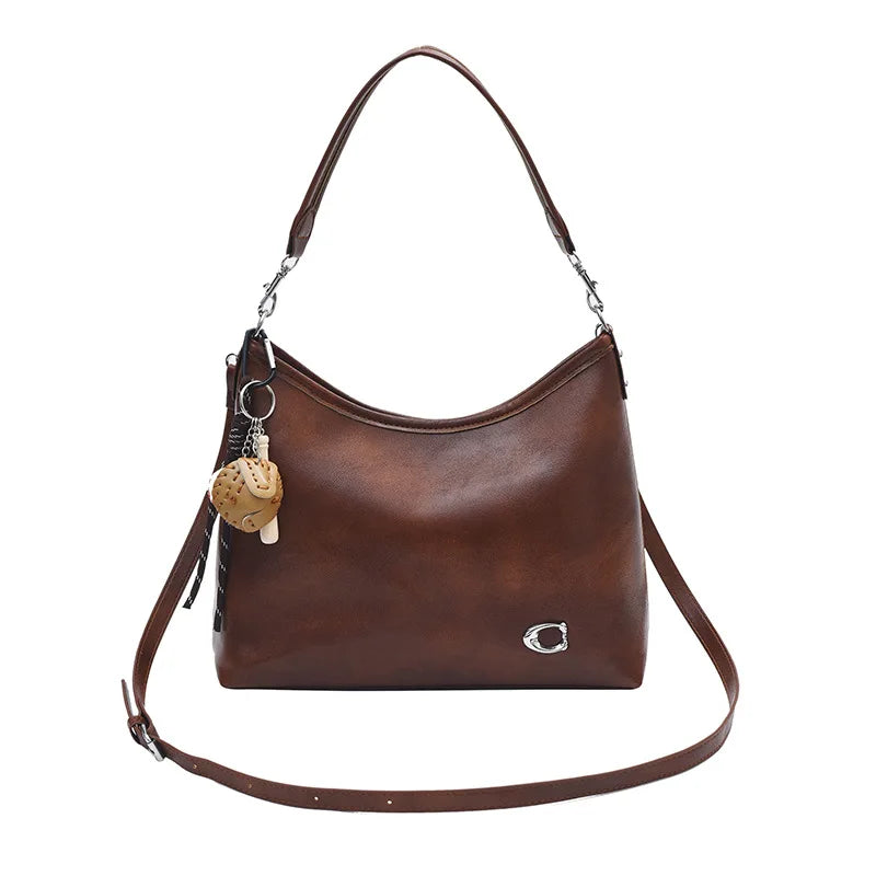 Vintage Tote Bag - Trendy Underarm Shoulder Purse, Lightweight & Spacious, Perfect for Work, Shopping & Travel, Women's Fashion
