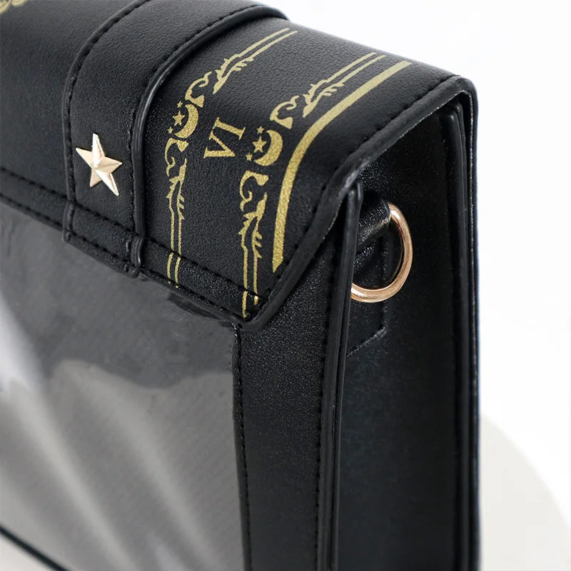 Lolita Y2K Star Moon Magic Book Shoulder Ita Bag  Women's Girls Gothic Vintage Mini Backpacks Fashion Cute Crossbody Handbags