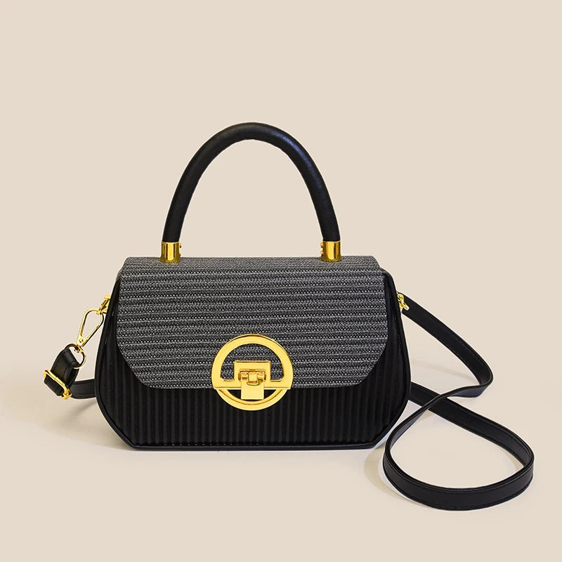 Elegant Leather Classic Tote Bag With Mini Clutch Style And Letter Logo For Best Superstar Show In Paris