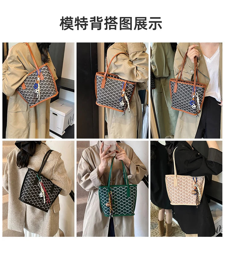 Ladies Tote Bags In Premium Leather, Fashionable Handbag Elegant Classic Style By Famous Brand Designer For Women