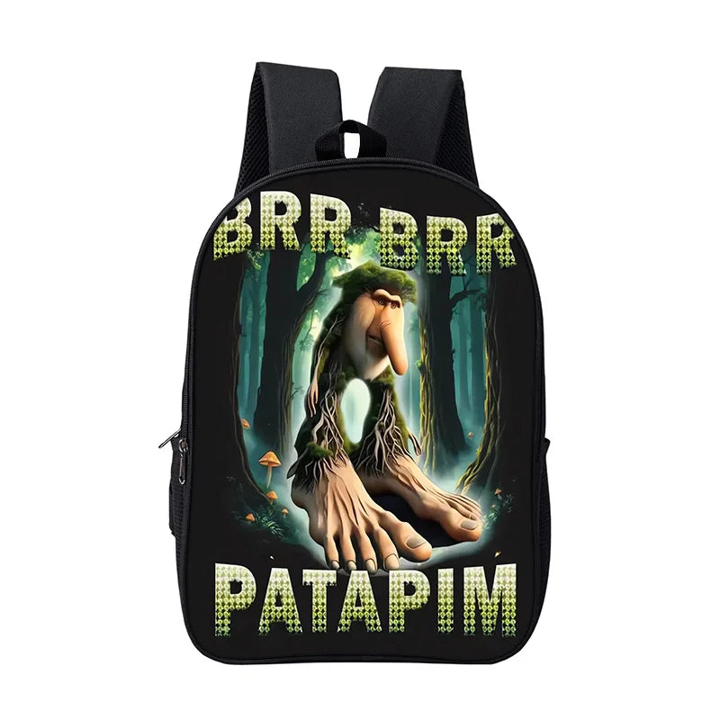 Italian Brainrot Children Backpack Cartoon Anime Game School Bag for Boy Girls Durable and Softback for Books Bag