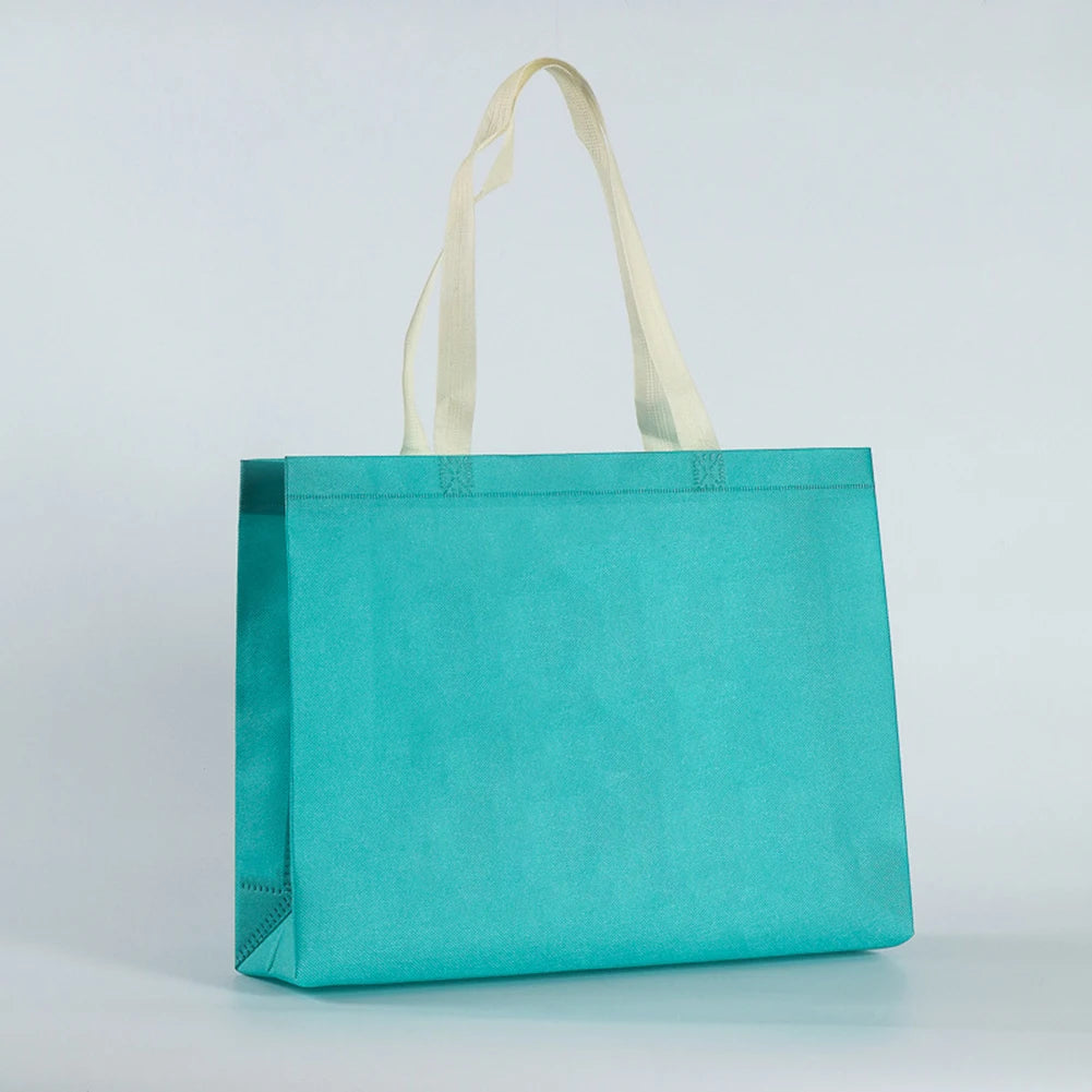 Women Foldable Shopping Bag Reusable Eco Large Unisex Fabric Non-woven Shoulder Bags Tote Grocery Cloth Bags Pouch