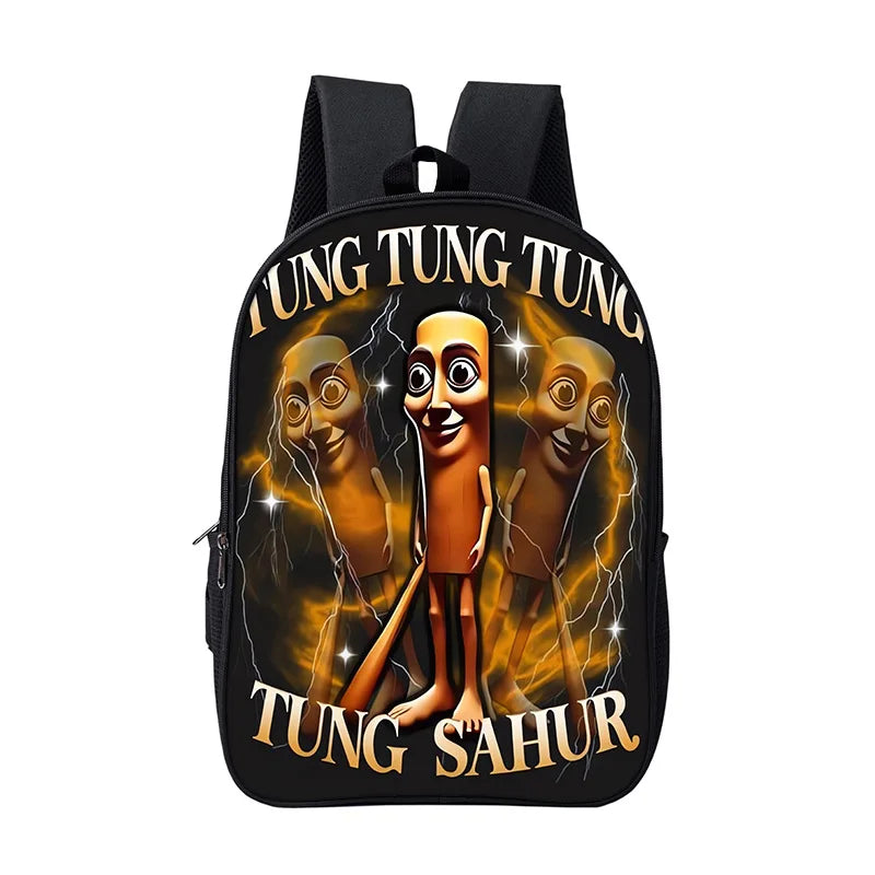 Italian Brainrot Children Backpack Cartoon Anime Game School Bag for Boy Girls Durable and Softback for Books Bag