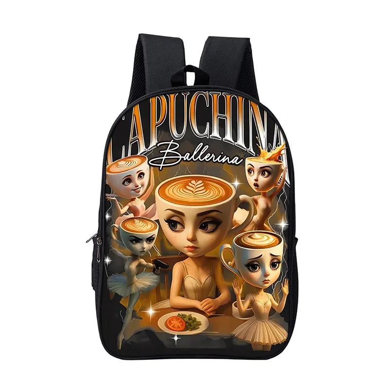 Italian Brainrot Children Backpack Cartoon Anime Game School Bag for Boy Girls Durable and Softback for Books Bag