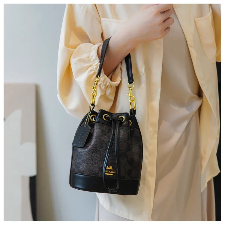 Famous Designer Women's Fashion Leather Tote Bag - Elegant Ladies Shoulder Bag Classic Handbags For Office