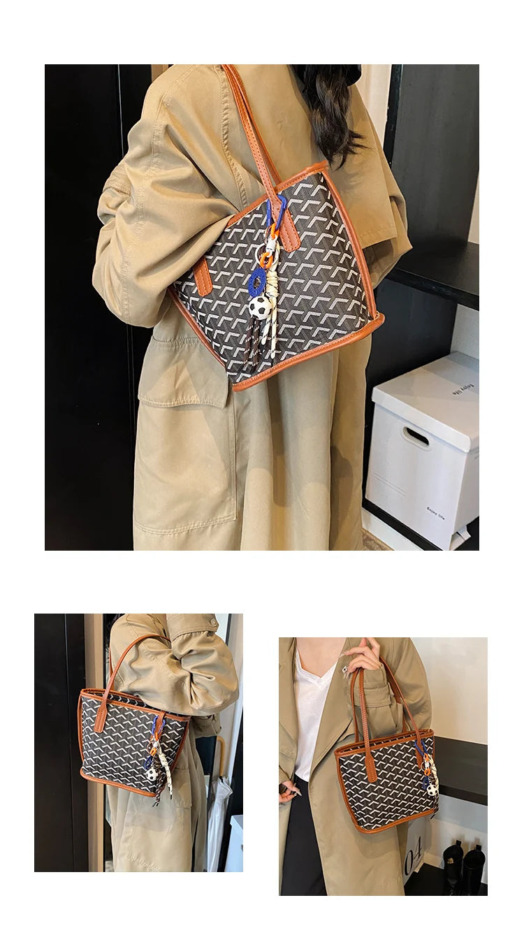 Ladies Tote Bags In Premium Leather, Fashionable Handbag Elegant Classic Style By Famous Brand Designer For Women