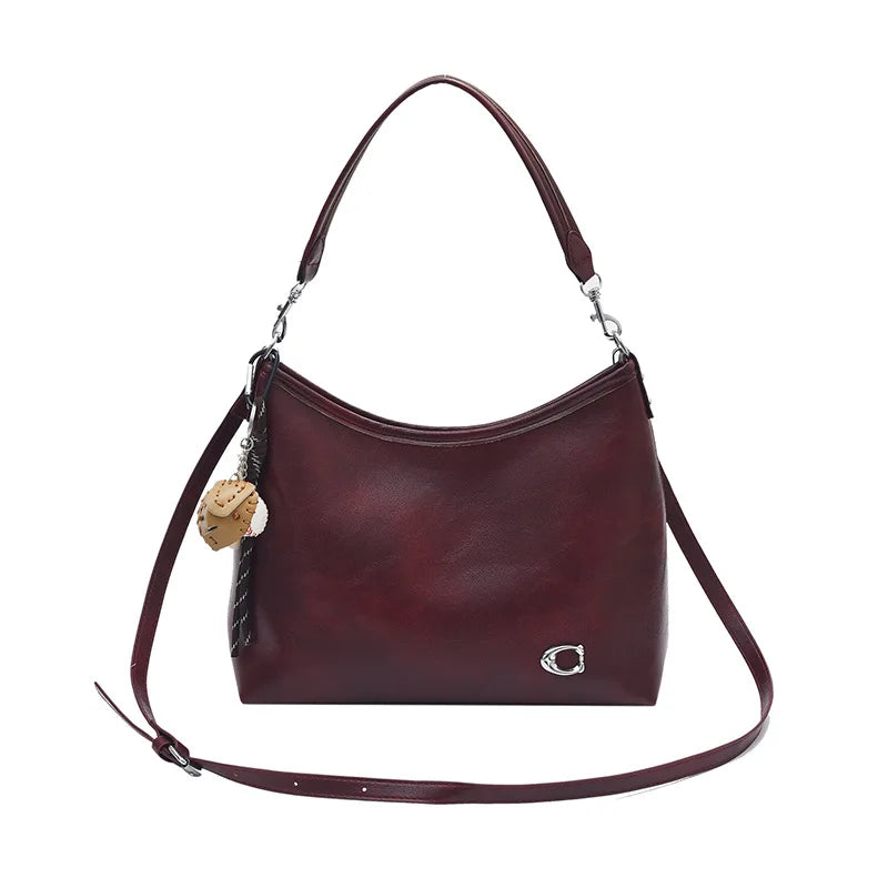 Vintage Tote Bag - Trendy Underarm Shoulder Purse, Lightweight & Spacious, Perfect for Work, Shopping & Travel, Women's Fashion