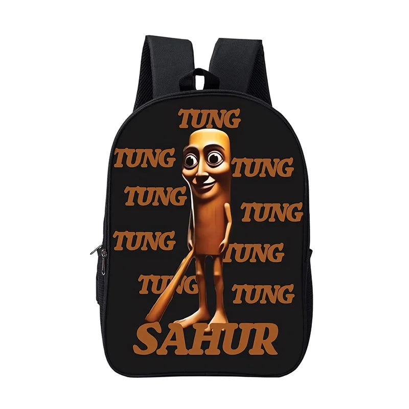 Italian Brainrot Children Backpack Cartoon Anime Game School Bag for Boy Girls Durable and Softback for Books Bag