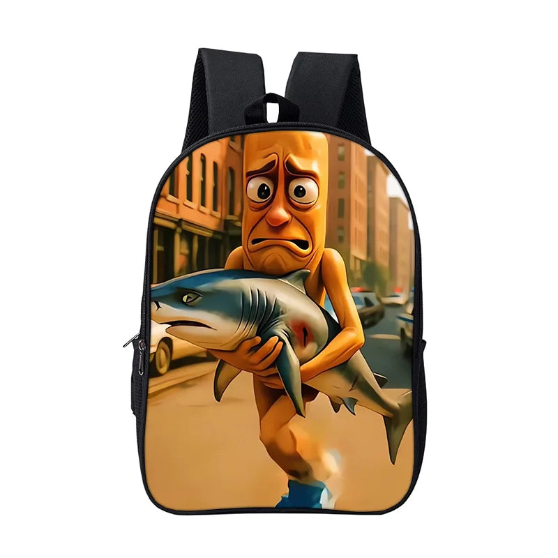 Italian Brainrot Children Backpack Cartoon Anime Game School Bag for Boy Girls Durable and Softback for Books Bag