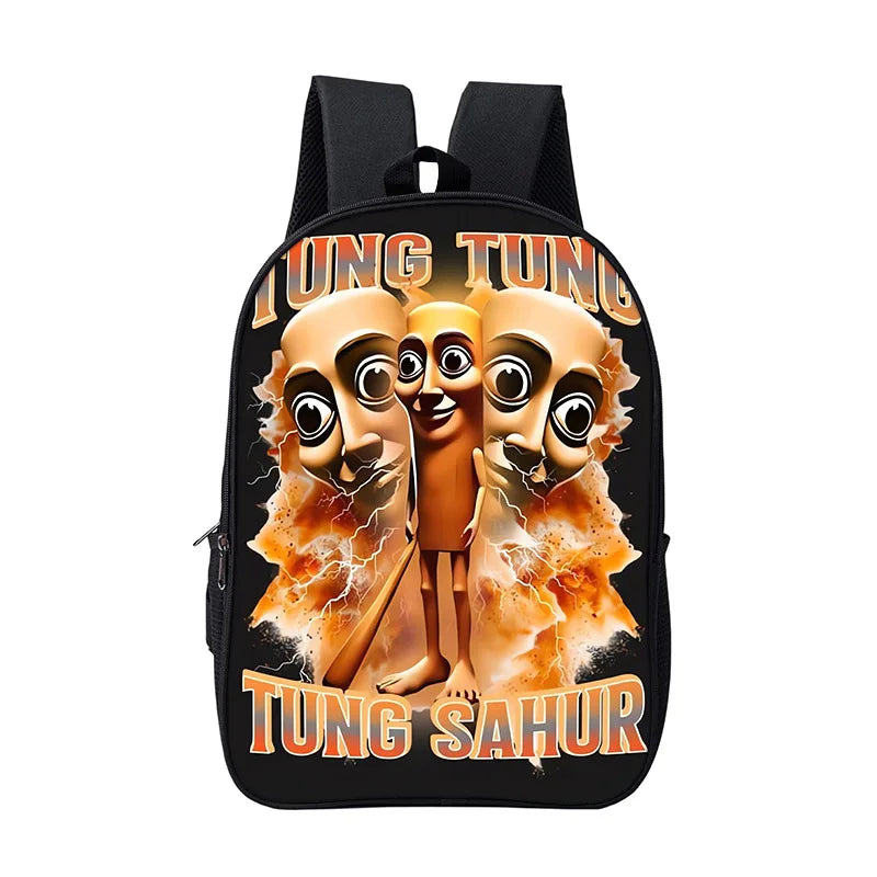 Italian Brainrot Children Backpack Cartoon Anime Game School Bag for Boy Girls Durable and Softback for Books Bag