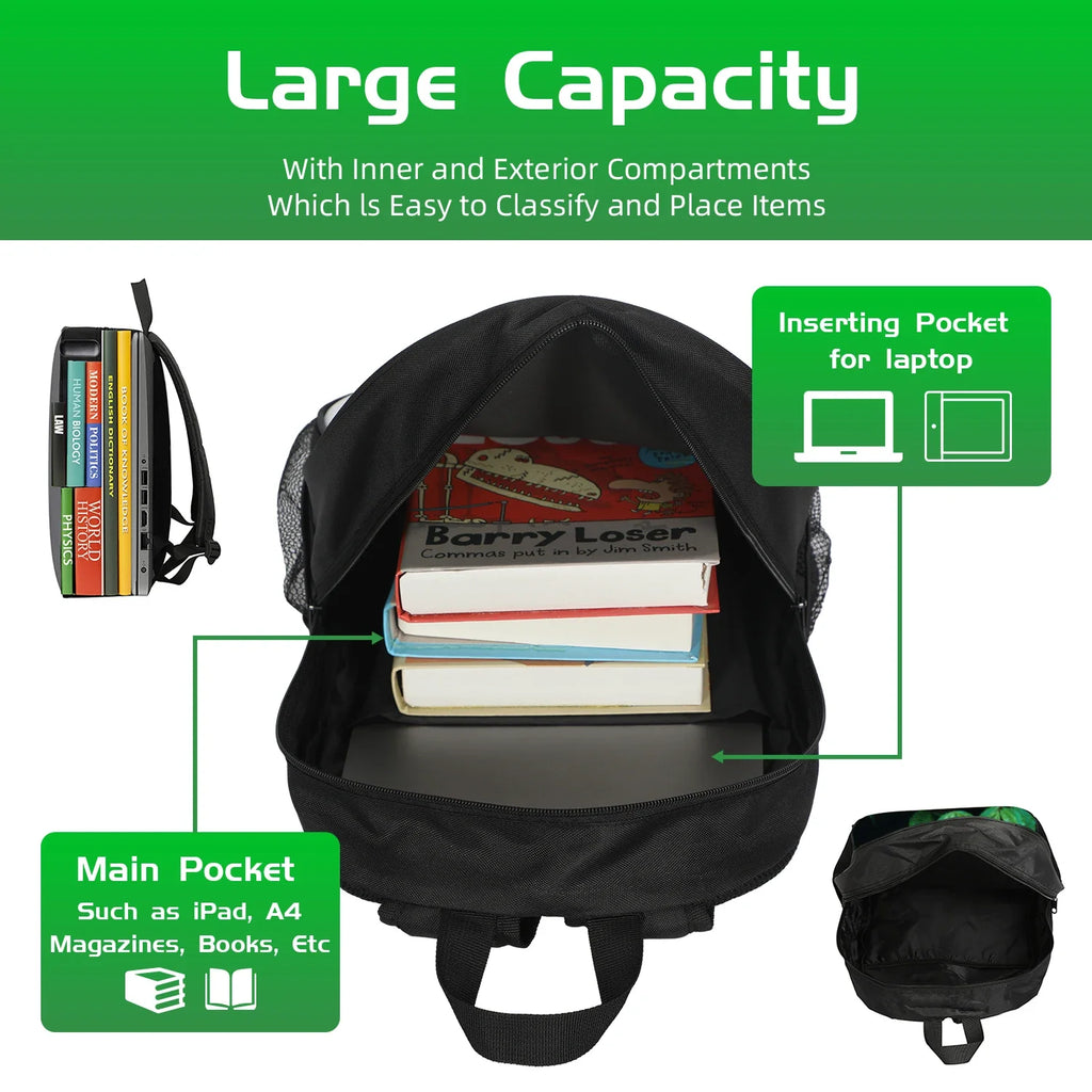 Italian Brainrot Children Backpack Cartoon Anime Game School Bag for Boy Girls Durable and Softback for Books Bag